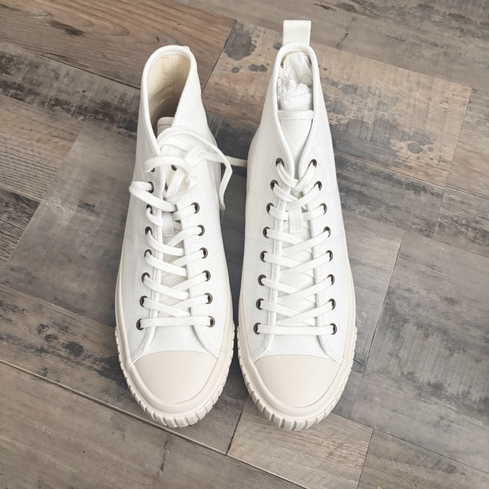 J.Crew White High-Top Women's Sneakers - Picture 2 of 6